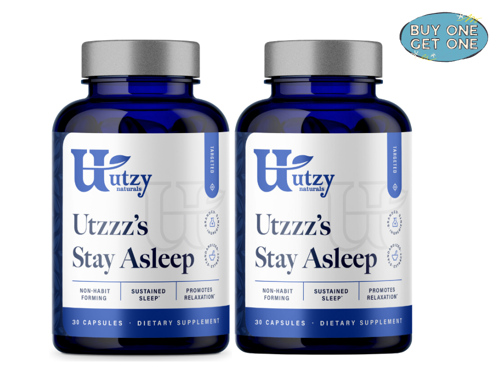 Utzy Naturals, REM Sleep Supplement, 5-HTP and GABA Supplement